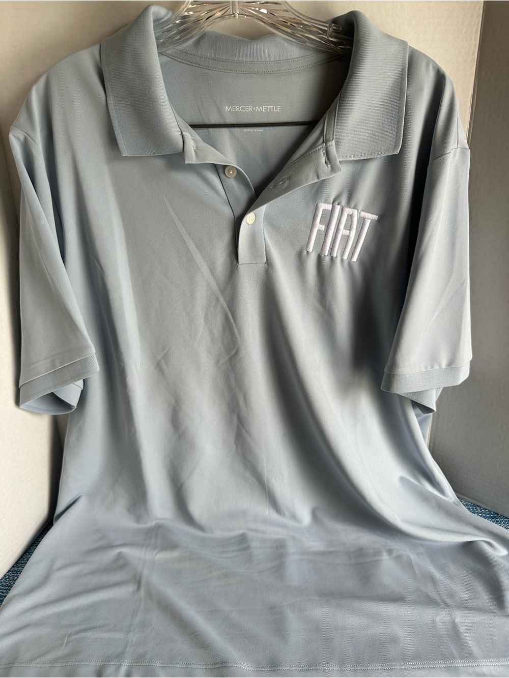 Men's Light Gray FIAT Polo Shirt by